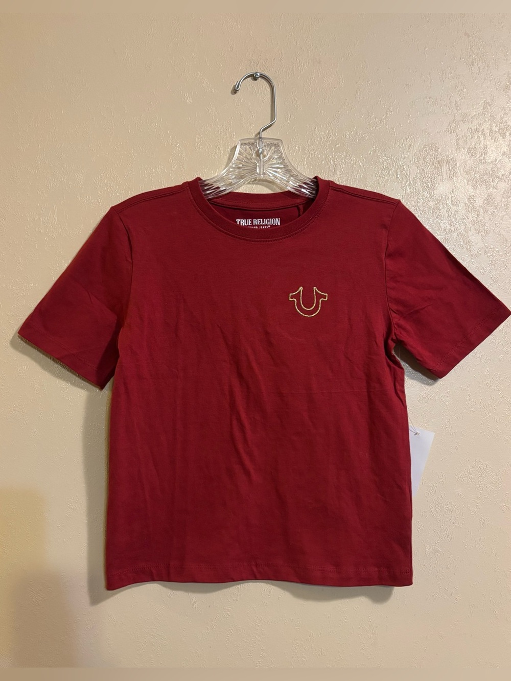 NWT True Religion boys Horseshoe Logo tee sz 7